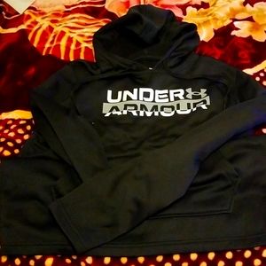 Womens medium black under armour hoodie